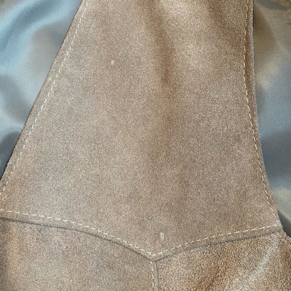 Cosa Nova Vintage Brown Tan Suede Leather Western Rodeo Snap Vest- Sz-XL - Picture 14 of 16